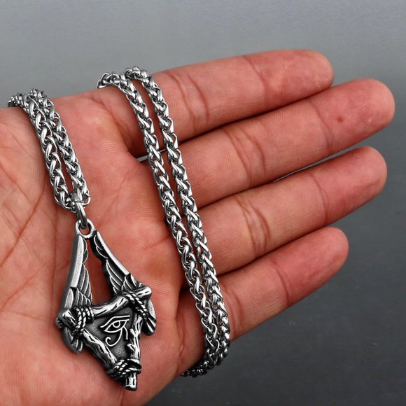 Other - "Stainless Steel Eye of Horus Amulet Men's Pendant Necklace, GP1231056